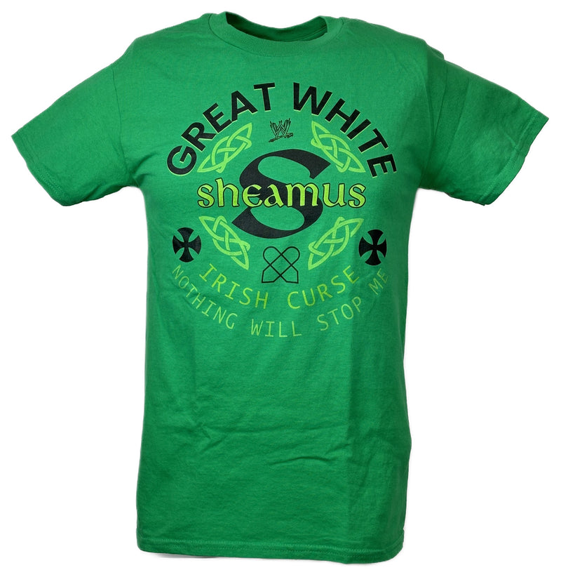 Load image into Gallery viewer, Sheamus Great White Irish Curse Nothing Will Stop Me Green T-shirt
