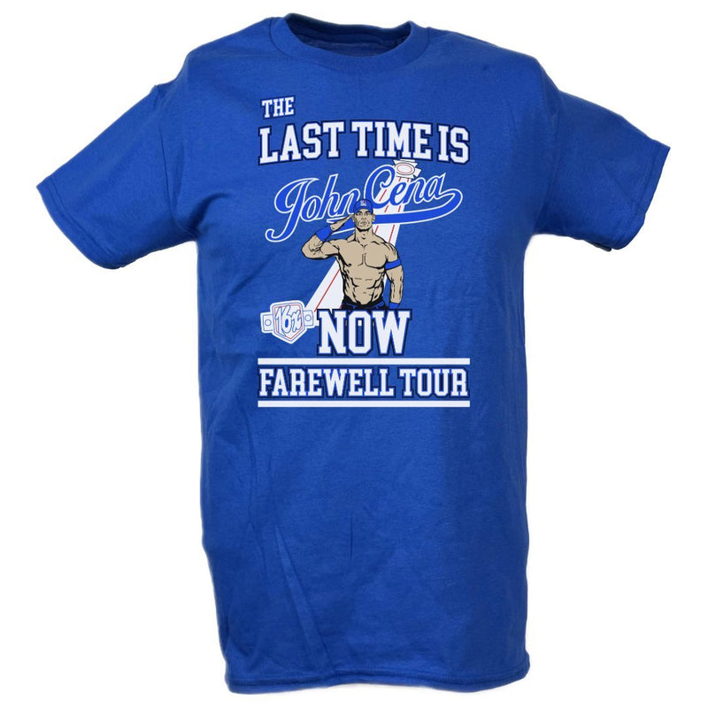 Load image into Gallery viewer, John Cena 2025 Farewell Tour Last Time Is Now Blue Adult Costume T-shirt Hat Wristbands
