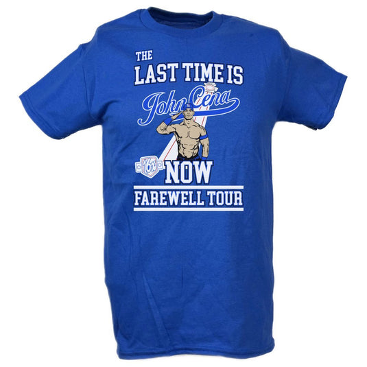 John Cena 2025 Farewell Tour Last Time Is Now Blue Adult Costume T-shirt Hat Wristbands