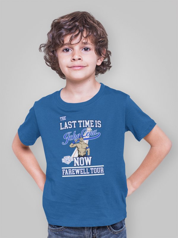 Load image into Gallery viewer, John Cena 16x Farewell Tour Boys Kids Blue T-shirt
