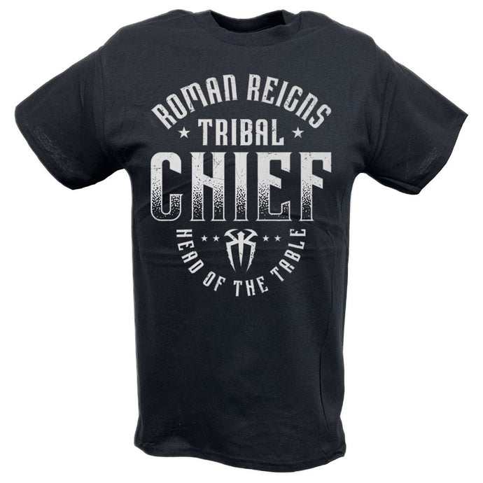 Roman Reigns Tribal Chief Head of The Table Black T-shirt