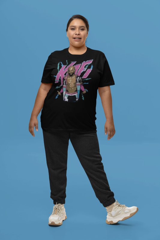 Load image into Gallery viewer, Kofi Kingston Lightning Black T-shirt
