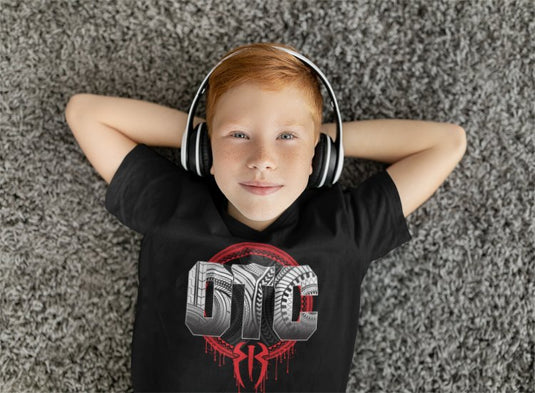 Roman Reigns Original Tribal Chief OTC Kids Youth Black T-shirt