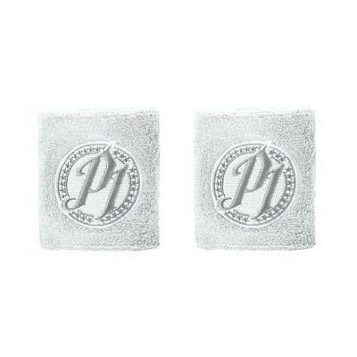 AJ Styles Authentic P1 Grey Logo Wristbands Set of 2 New