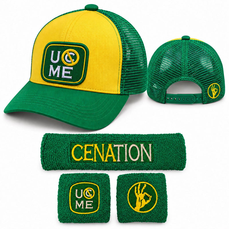 Load image into Gallery viewer, John Cena Attitude Adjustment Green Yellow Cenation Costume
