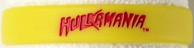 Hulk Hogan Hulkamania Yellow Rubber Bracelet