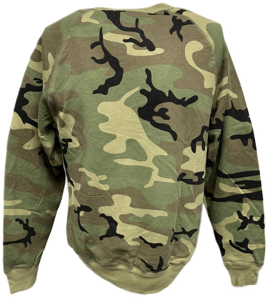 WWE Logo Camoflage Long Sleeve Sweatshirt