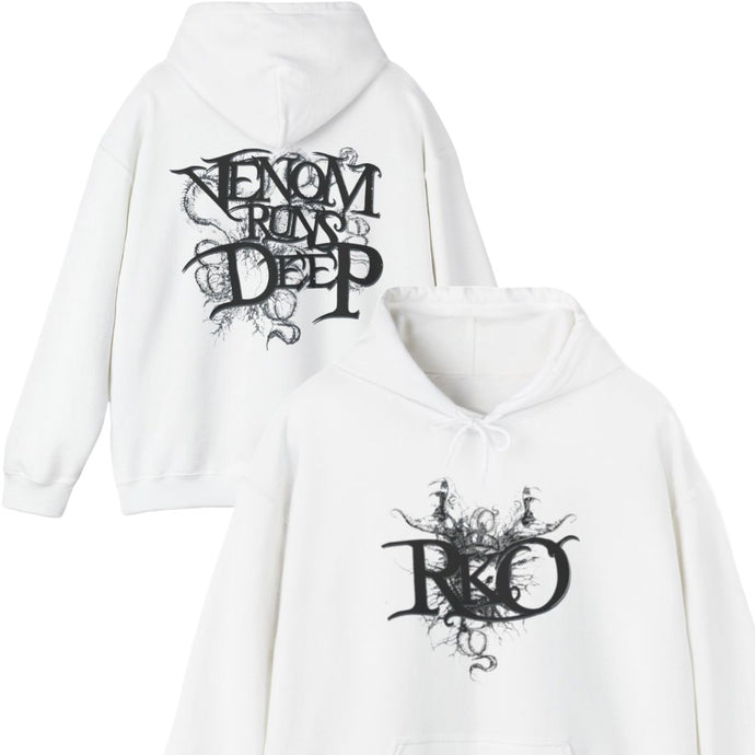 Randy Orton Venom Runs Deep RKO White Pullover Hoody Sweatshirt New