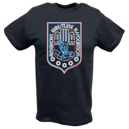 AWA Neon Logo American Wrestling Alliance T-shirt