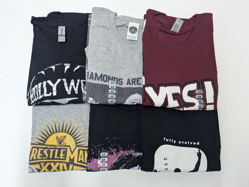 Load image into Gallery viewer, Lot of 6 Men Size 4XL T-shirts | Cena Orton Undertaker The Rock (4XL)
