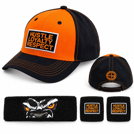 John Cena Big Dog Hustle Loyalty Respect Baseball Hat Headband Wristband Set