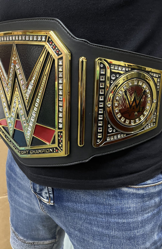 WWE World Heavyweight Championship Replica Title Belt Black Adult Size