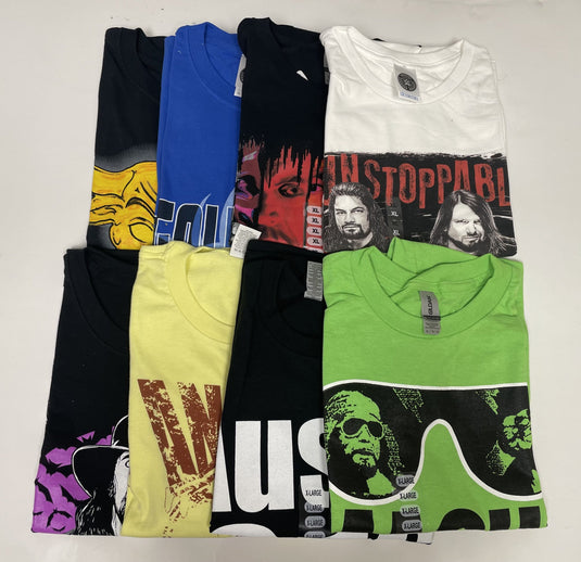 8 Men Size X-Large WWE T-shirts | Cena Orton Undertaker The Rock Lot 2