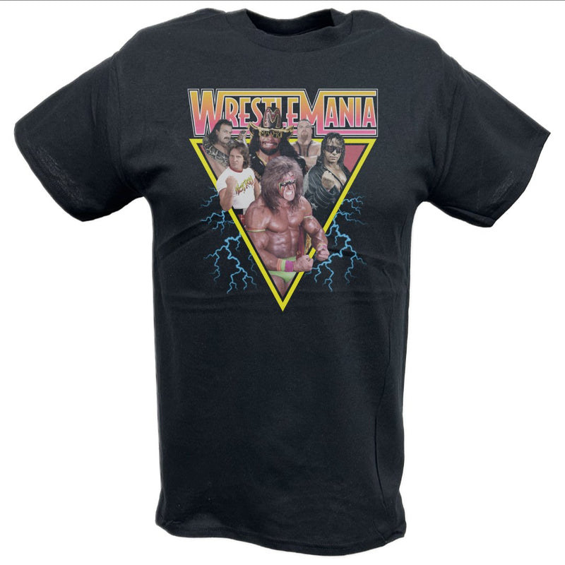 Load image into Gallery viewer, Wrestlemania Legends Ultimate Warrior Macho Man T-shirt
