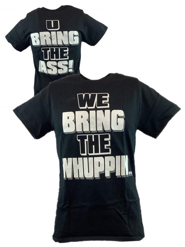 The Rock We Bring The Whuppin U Bring the A** Mens Black T-shirt