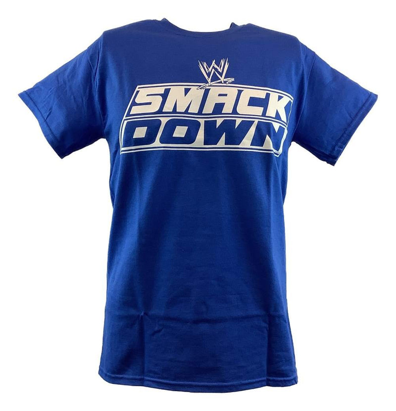 Load image into Gallery viewer, WWE Friday Night Smackdown Mens Blue T-shirt
