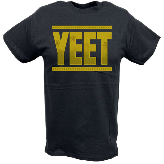 Jey Uso Main Event YEET Gold Logo Black T-shirt