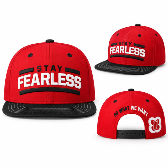 Nikki Bella Stay Fearless Black Brim Snapback Baseball Cap Hat