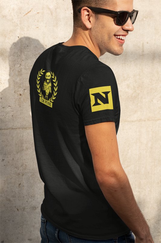 CM Punk Nexus Uprising Mens Black T-shirt