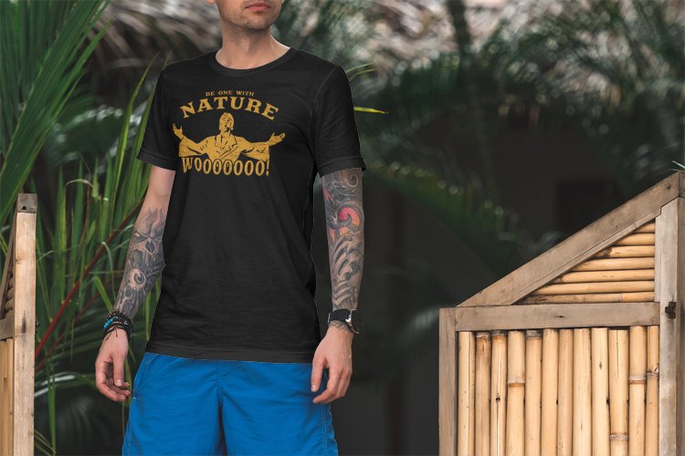 Load image into Gallery viewer, Ric Flair Gold Be One With Nature T-shirt
