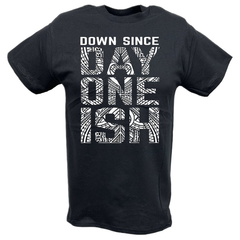 Load image into Gallery viewer, The Usos Down Since Day One Ish Mens Black T-shirt

