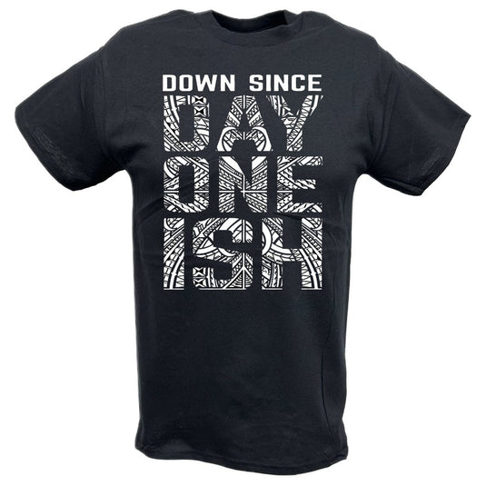 The Usos Down Since Day One Ish Mens Black T-shirt