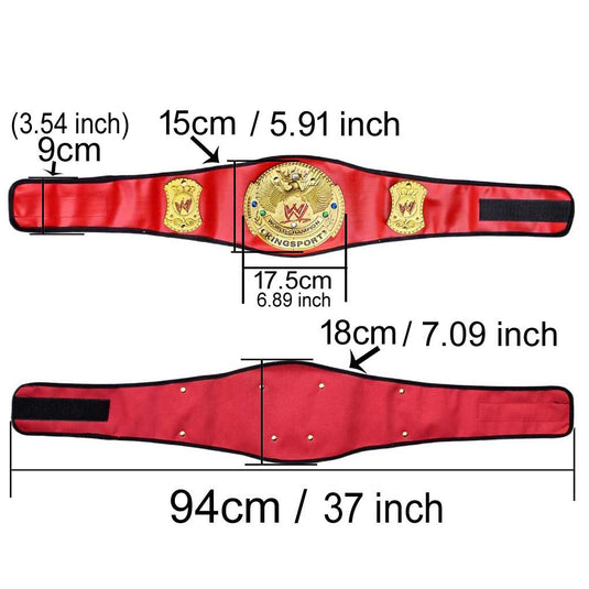 WWE World Champion Pro Wrestling Red Costume Belt