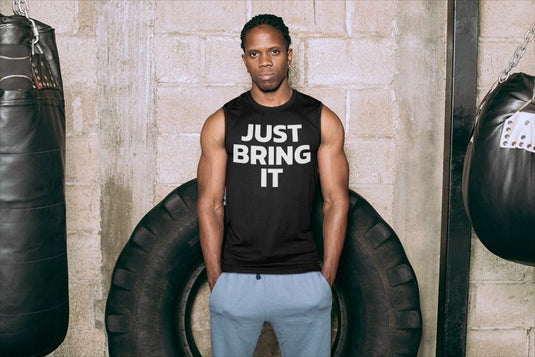 The Rock Just Bring It Brahma Bull Sleeveless Black Muscle T-shirt