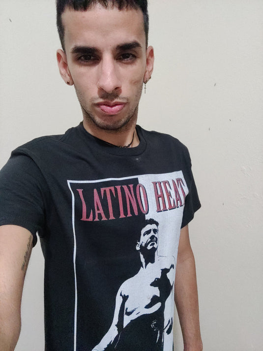 Eddie Guerrero Scarface Addicted to the Heat Mens Black T-shirt