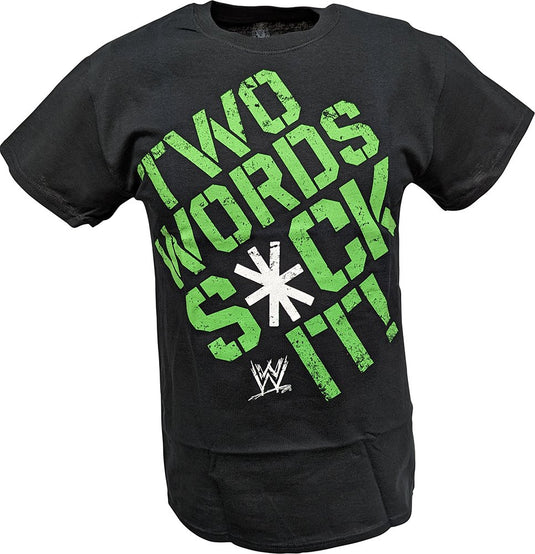 DX D-Generation X Two Words Suck It WWE Mens T-shirt
