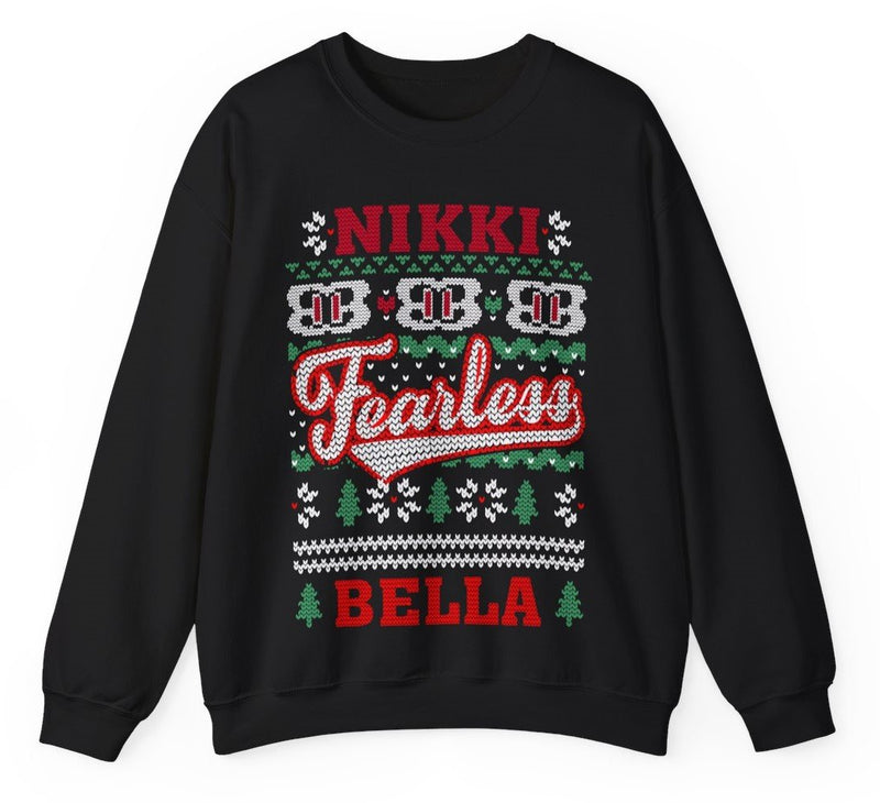Load image into Gallery viewer, Fearless Nikki Bella Ugly Christmas Sweater Sweatshirt
