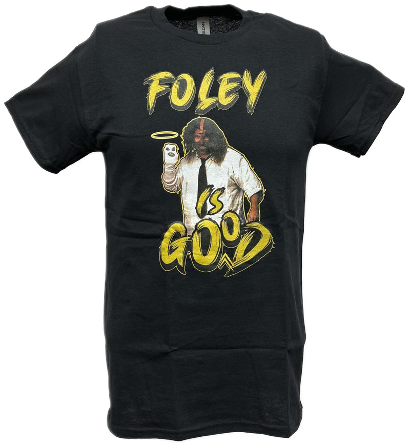 Load image into Gallery viewer, Mick Foley Is Good Mankind Mens Black T-shirt by WWE | Extreme Wrestling Shirts
