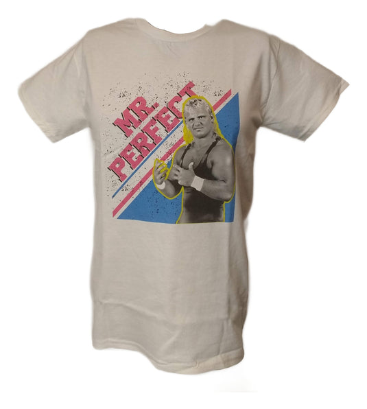 Mr Perfect Curt Hennig Legends Mens Lightweight White T-shirt Sports Mem, Cards & Fan Shop > Fan Apparel & Souvenirs > Wrestling by EWS | Extreme Wrestling Shirts