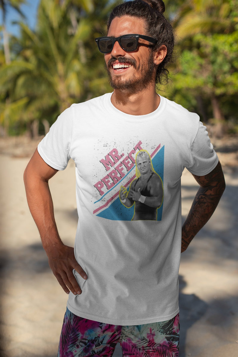 Load image into Gallery viewer, Mr Perfect Curt Hennig Legends Mens Lightweight White T-shirt Sports Mem, Cards &amp; Fan Shop &gt; Fan Apparel &amp; Souvenirs &gt; Wrestling by EWS | Extreme Wrestling Shirts

