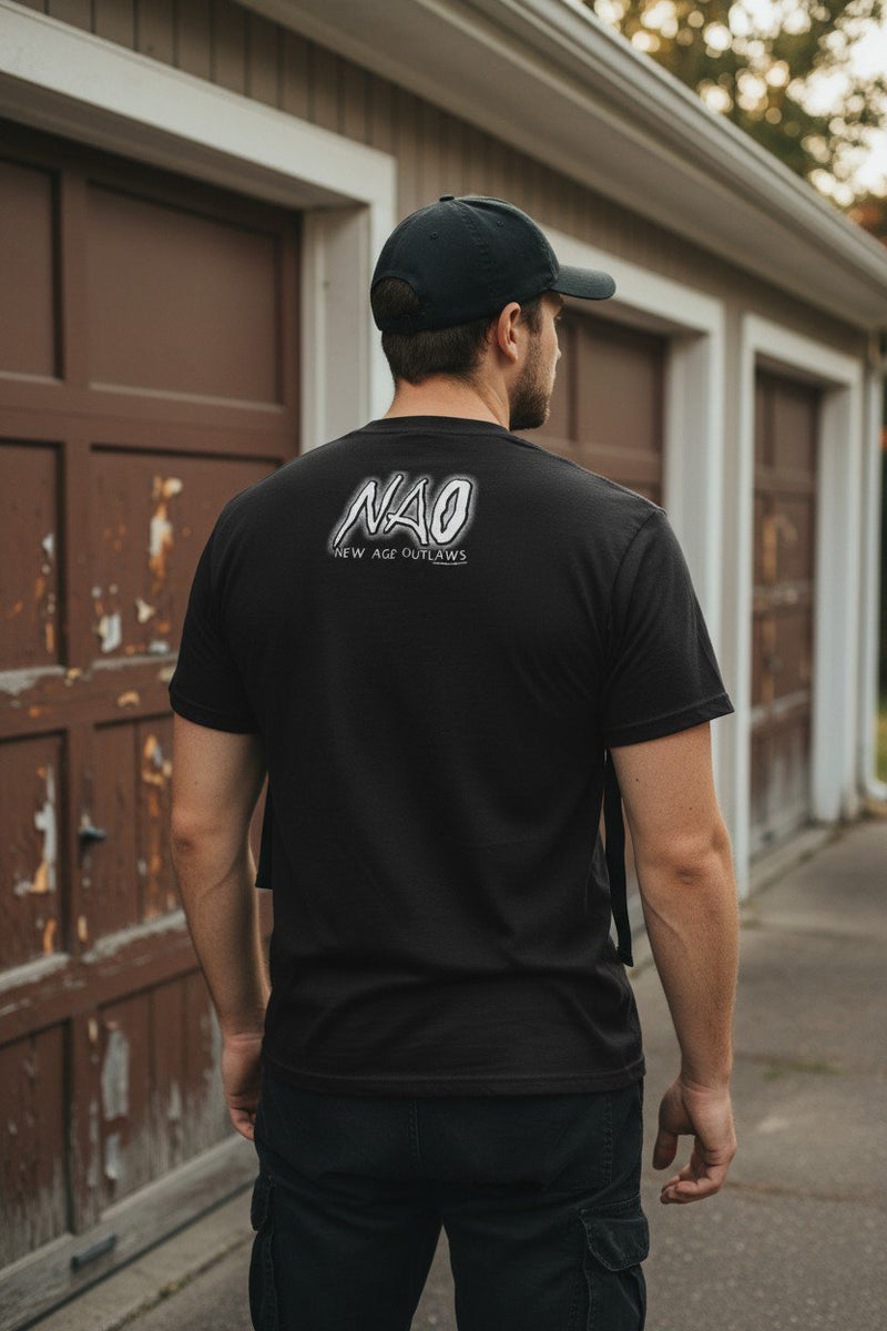 Load image into Gallery viewer, New Age Outlaws Billy Gunn Road Dogg Lightning T-shirt by EWS | Extreme Wrestling Shirts
