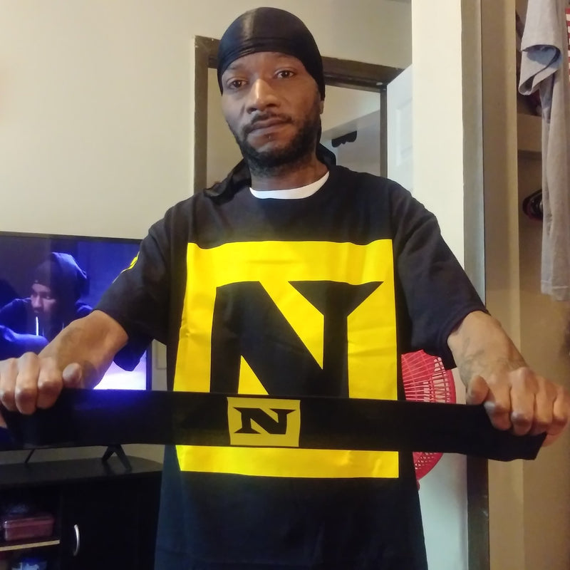 Load image into Gallery viewer, Nexus or Against Us Mens Black T-shirt CM Punk Wade Barrett Daniel Bryan with Nexus armband Sports Mem, Cards &amp; Fan Shop > Fan Apparel &amp; Souvenirs > Wrestling by EWS | Extreme Wrestling Shirts
