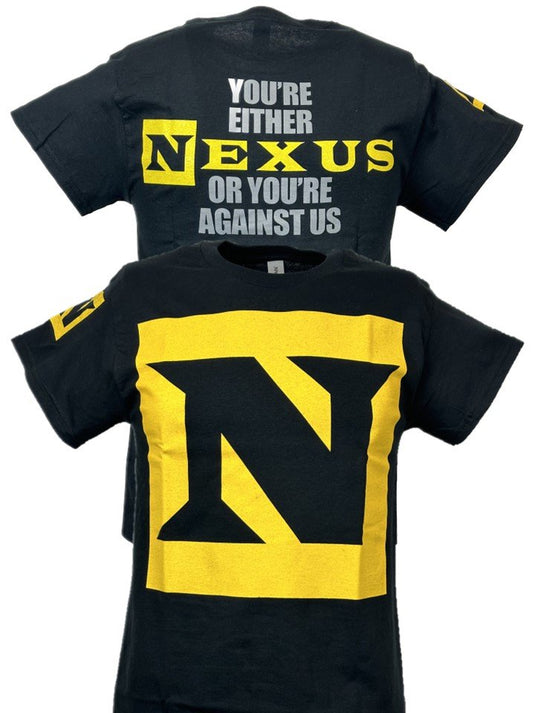 Nexus or Against Us Mens Black T-shirt by EWS | Extreme Wrestling Shirts