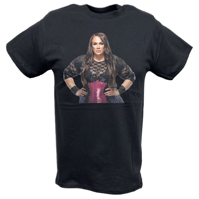 Nia Jax Staredown Black T-shirt by EWS | Extreme Wrestling Shirts