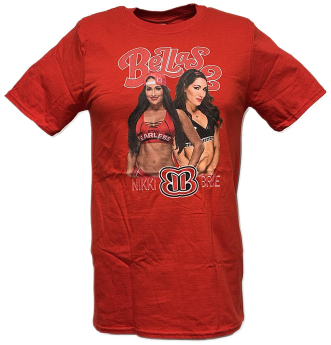 Nikki Brie Bella Twins 02 Red Adult T-Shirt by WWE | Extreme Wrestling Shirts