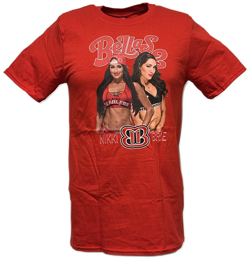 Load image into Gallery viewer, Nikki Brie Bella Twins 02 Red Adult T-Shirt by WWE | Extreme Wrestling Shirts
