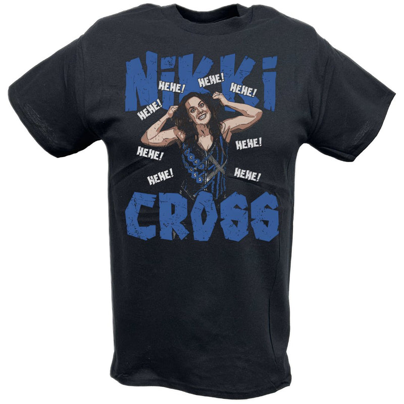 Load image into Gallery viewer, Nikki Cross HeHe Black T-shirt by EWS | Extreme Wrestling Shirts
