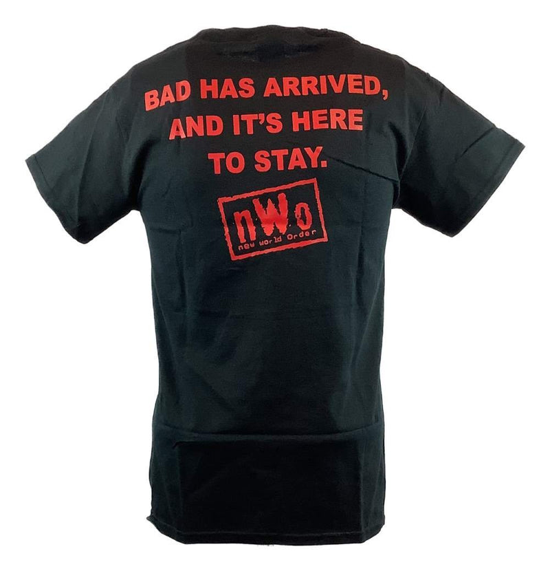 Load image into Gallery viewer, nWo Bad Has Arrived New World Order Red Logo Mens T-shirt Sports Mem, Cards &amp; Fan Shop &gt; Fan Apparel &amp; Souvenirs &gt; Wrestling by Hybrid Tees | Extreme Wrestling Shirts
