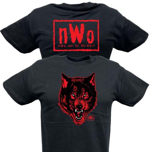 nWo Black Wolfpack New World Order Kids Youth Black T-shirt by EWS | Extreme Wrestling Shirts