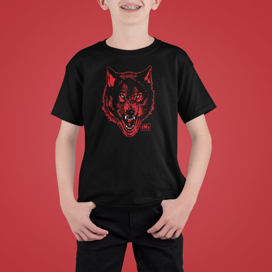 nWo Black Wolfpack New World Order Kids Youth Black T-shirt by EWS | Extreme Wrestling Shirts