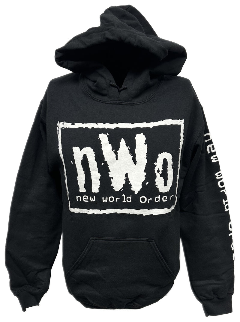 Load image into Gallery viewer, nWo New World Order Mens Black Pullover Hoody Sweatshirt Sports Mem, Cards &amp; Fan Shop &gt; Fan Apparel &amp; Souvenirs &gt; Wrestling by Hybrid Tees | Extreme Wrestling Shirts
