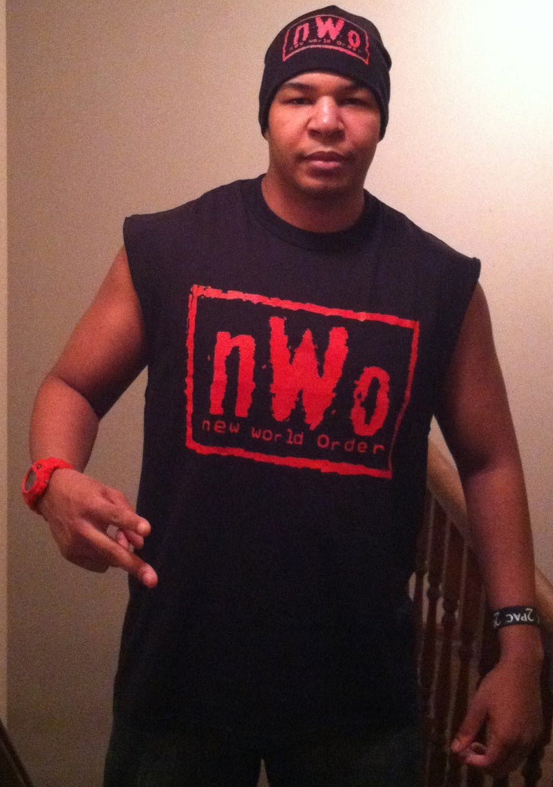 Load image into Gallery viewer, nWo New World Order Red Logo Muscle Sleeveless T-shirt New Sports Mem, Cards &amp; Fan Shop &gt; Fan Apparel &amp; Souvenirs &gt; Wrestling by Hybrid Tees | Extreme Wrestling Shirts
