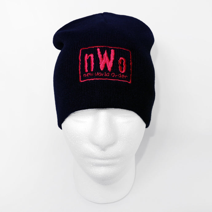 nWo New World Order Red Logo WCW Beanie Cap Hat Sports Mem, Cards & Fan Shop > Fan Apparel & Souvenirs > Wrestling by Hybrid Tees | Extreme Wrestling Shirts