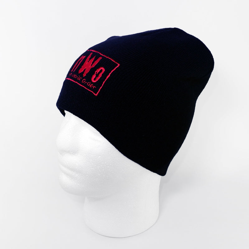 Load image into Gallery viewer, nWo New World Order Red Logo WCW Beanie Cap Hat Sports Mem, Cards &amp; Fan Shop &gt; Fan Apparel &amp; Souvenirs &gt; Wrestling by Hybrid Tees | Extreme Wrestling Shirts
