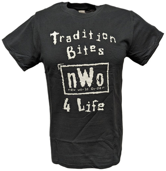 nWo New World Order Tradition Bites Mens Black T-shirt by WWE | Extreme Wrestling Shirts