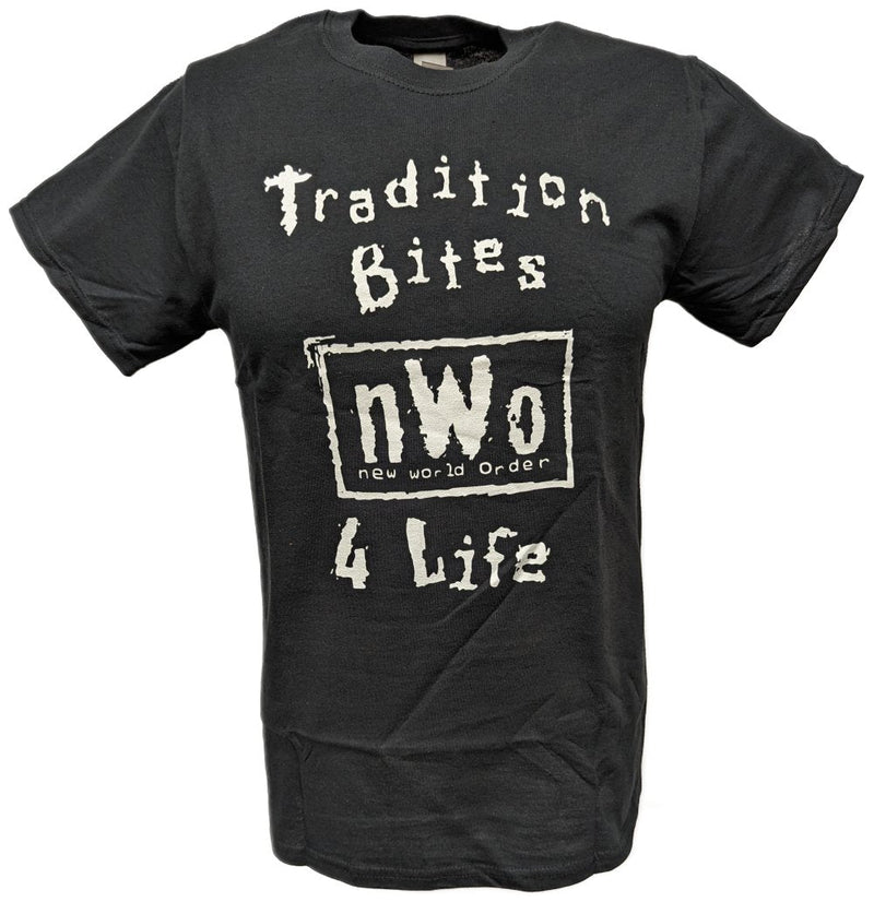 Load image into Gallery viewer, nWo New World Order Tradition Bites Mens Black T-shirt by WWE | Extreme Wrestling Shirts
